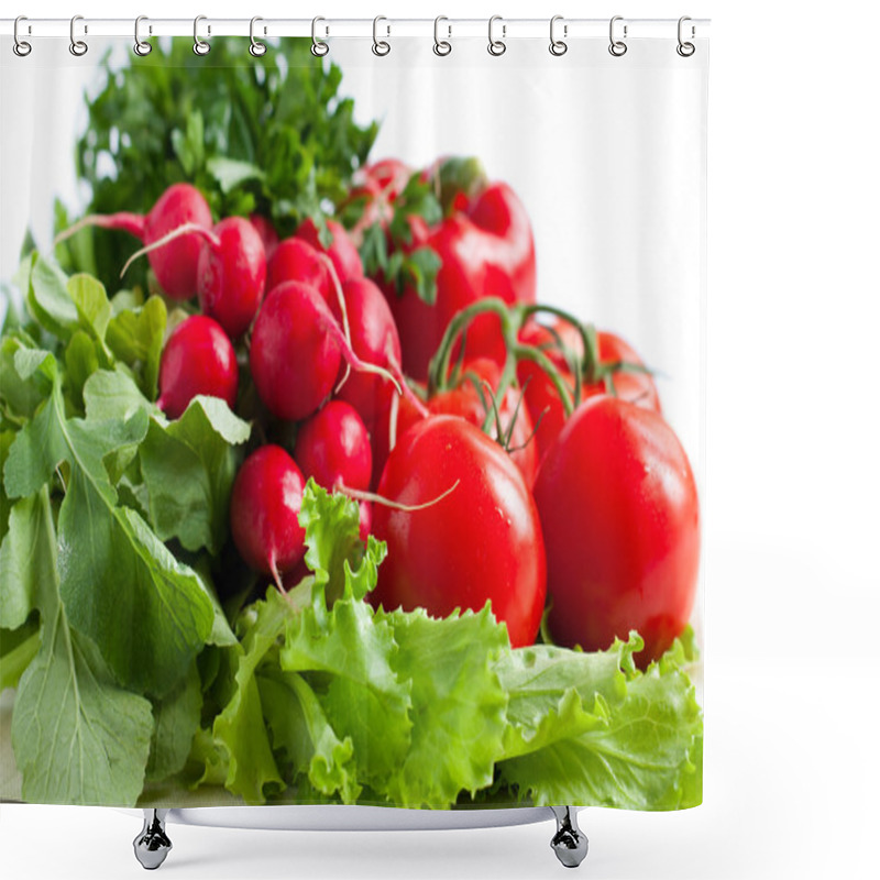 Personality  Fresh Vegetables - Good Health Shower Curtains