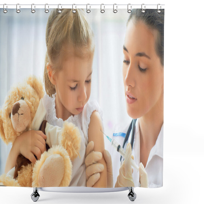 Personality  Pediatrician Shower Curtains