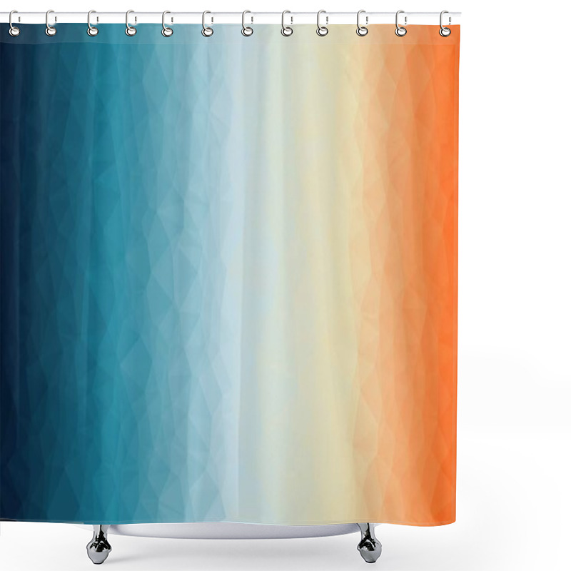 Personality  Abstract Geometric Background With Poly Pattern Shower Curtains