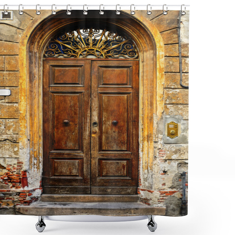 Personality  Italian Door Shower Curtains