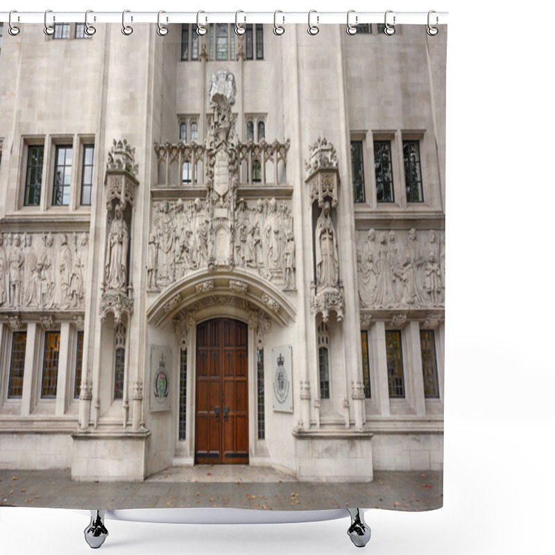 Personality  Entrance Door Of The Supreme Court Of The United Kingdom. London. Shower Curtains