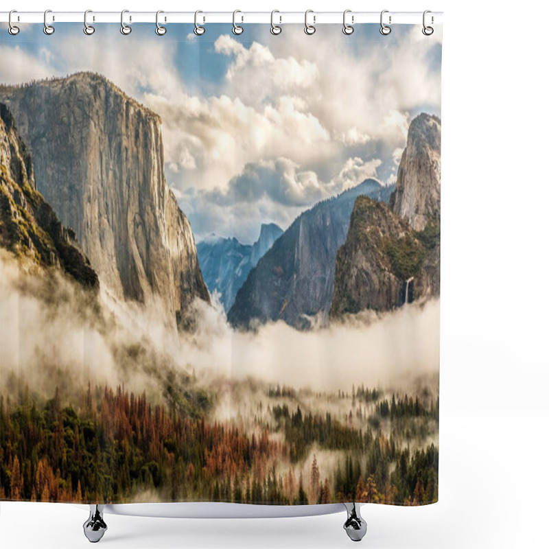 Personality  Yosemite National Park Valley Shower Curtains