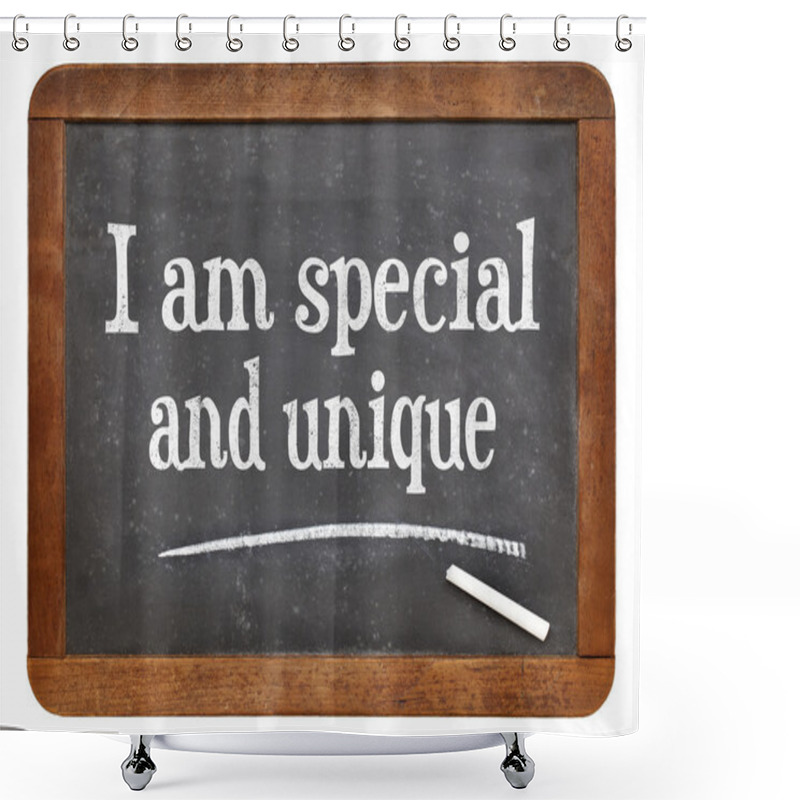 Personality  I Am Special And Unique - Affirmation Shower Curtains