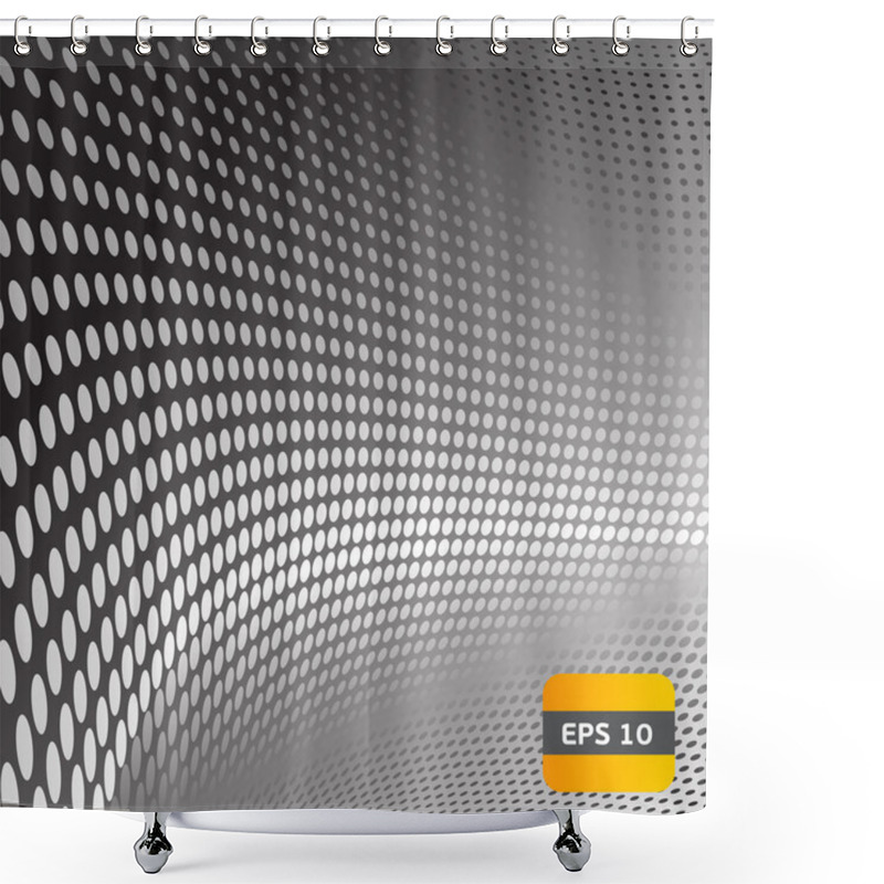 Personality  Grey Steel Abstract Background Shower Curtains