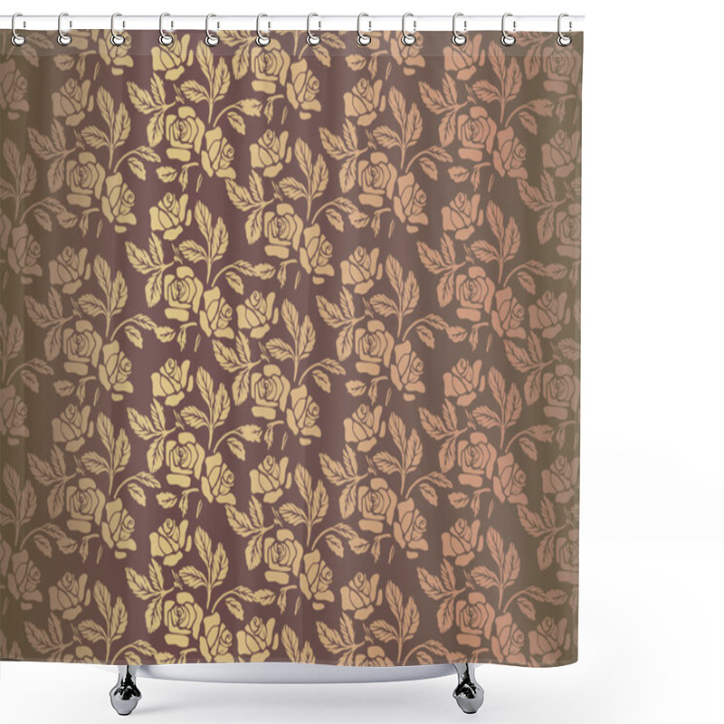 Personality  Roses Pattern Shower Curtains