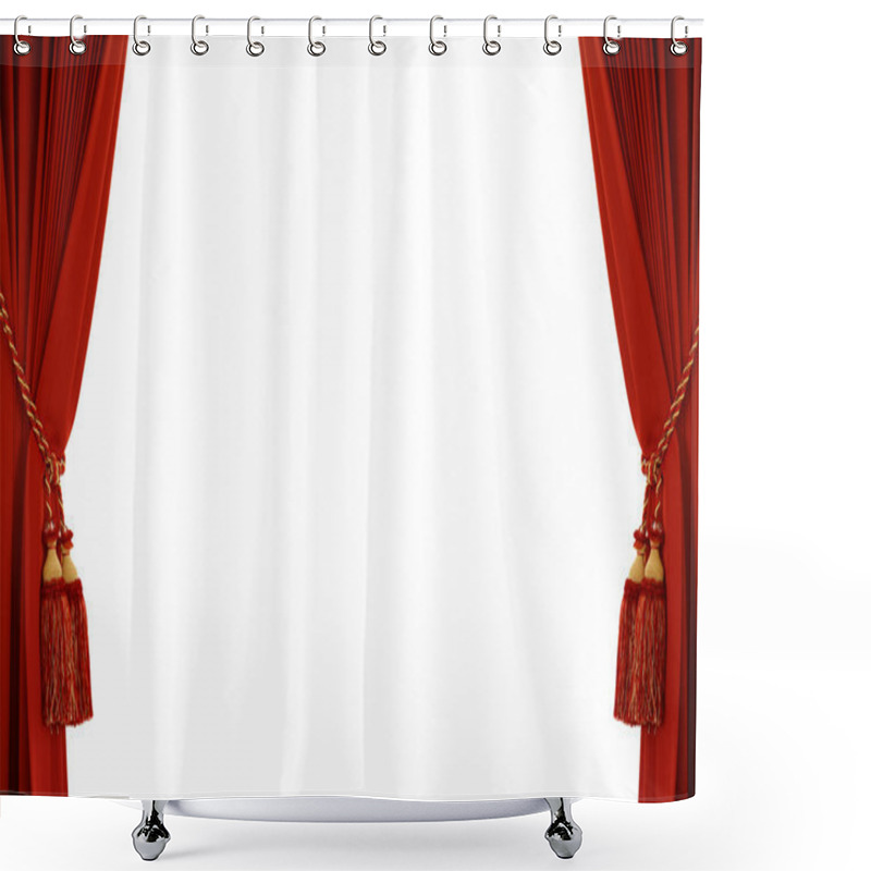 Personality  Red Curtai Shower Curtains