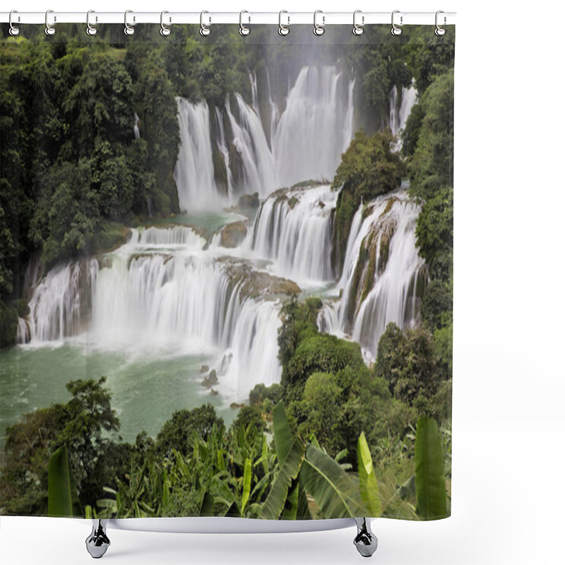 Personality  Detian Waterfalls In China, Also Known As Ban Gioc In Vietnam Shower Curtains