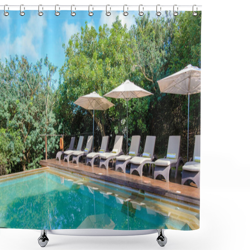 Personality  South Africa Kwazulu Natal, A Luxury Safari Lodge In The Bush Of A Game Reserve Savanah Shower Curtains