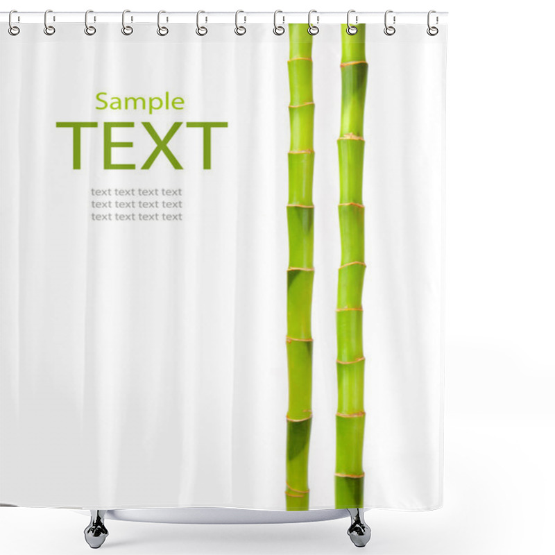 Personality  Bamboo Shoots Background Shower Curtains