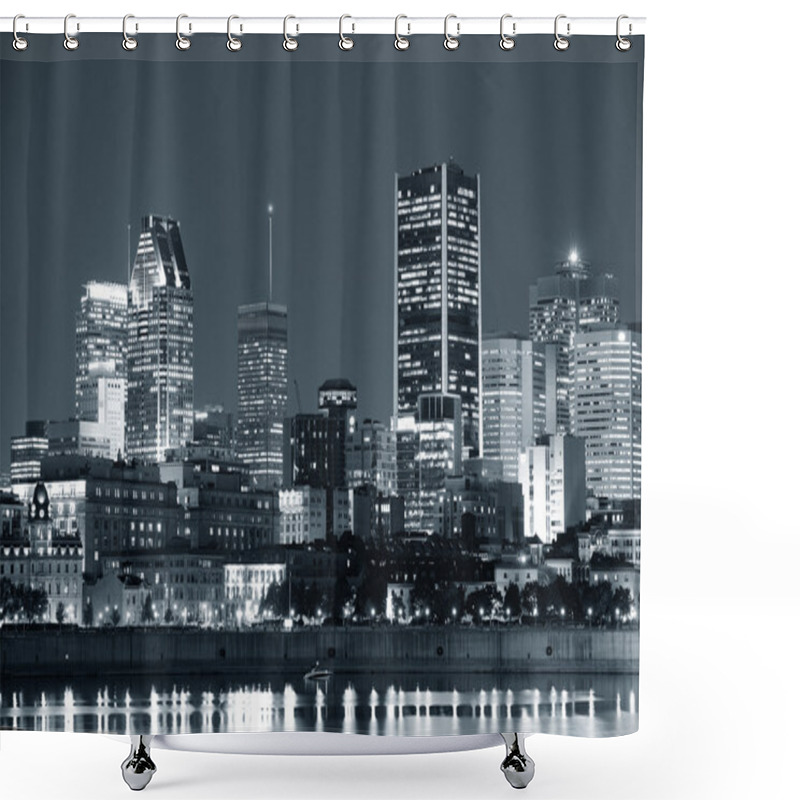 Personality  Montreal Over River At Dusk Shower Curtains