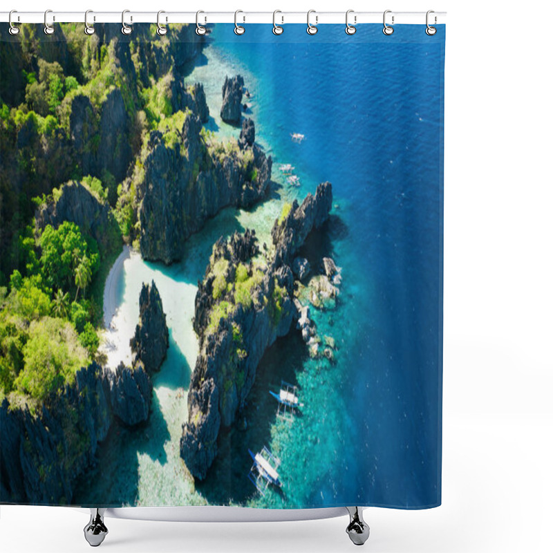 Personality  Spectacular Landscape Of El Nido In Philippines Shower Curtains