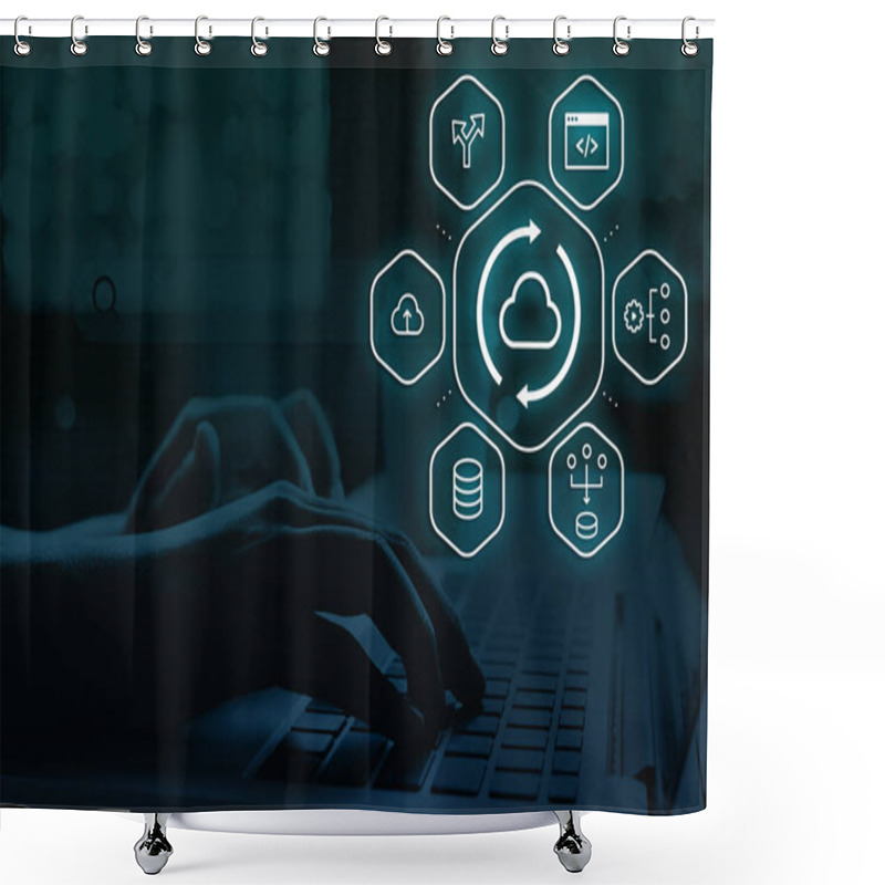 Personality  DevOps As A Service A Catalyst For Business Transformation Shower Curtains