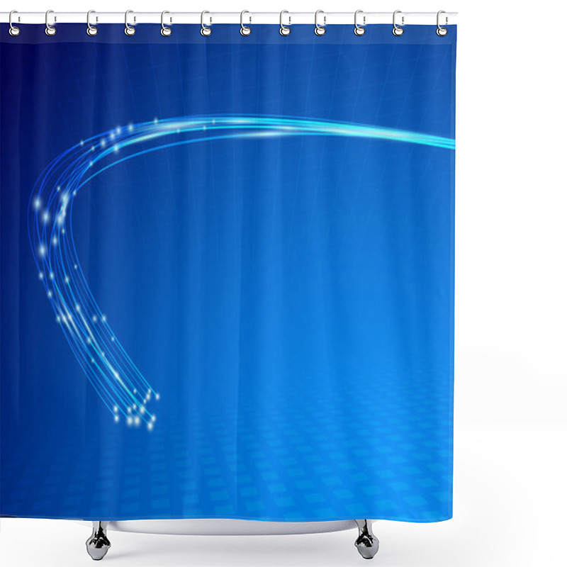 Personality  Cable Impulse Abstract Background Template Shower Curtains