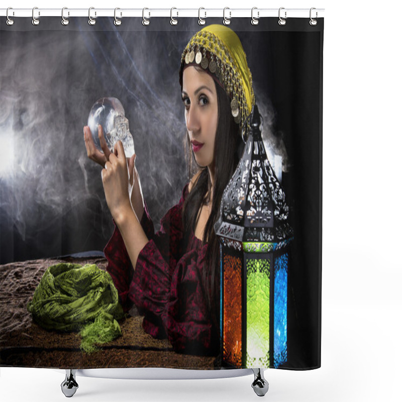 Personality  Spirit Medium Or Psychic Shower Curtains