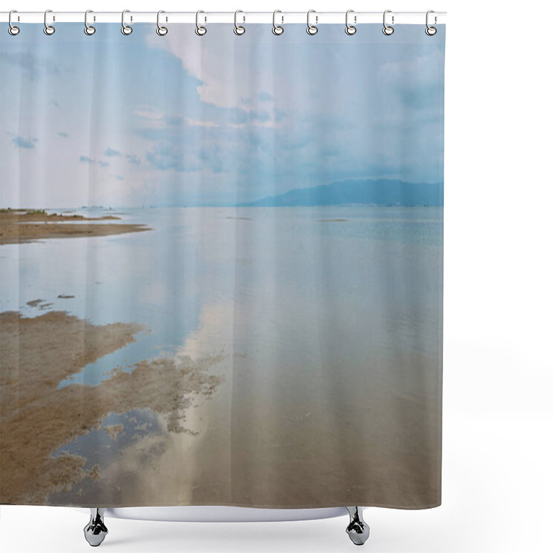 Personality  A Peaceful Scene Of A Calm Sea And Sunset Shower Curtains