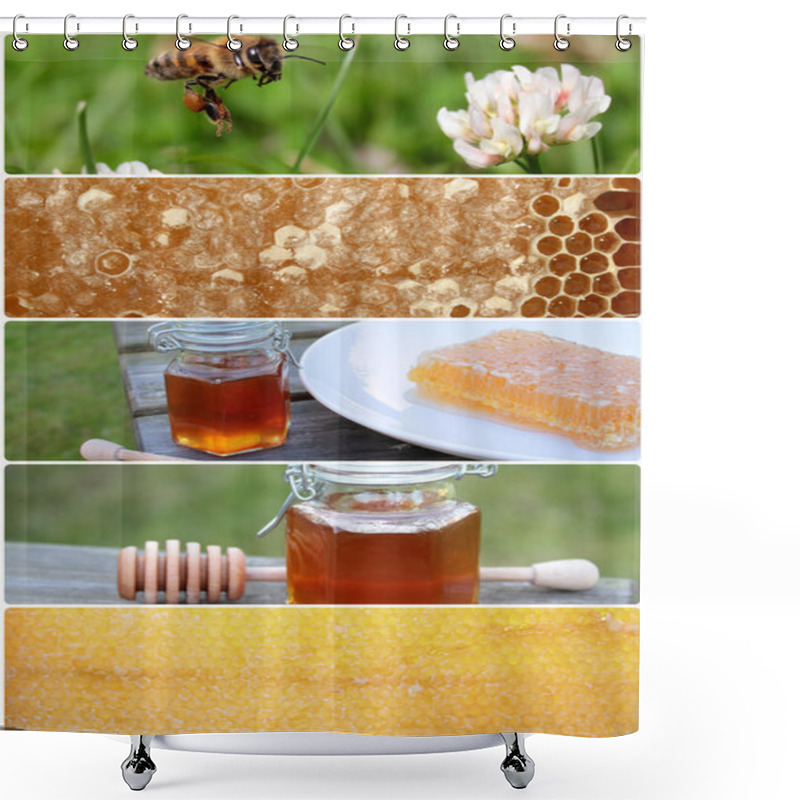 Personality  Honey Bee Shower Curtains