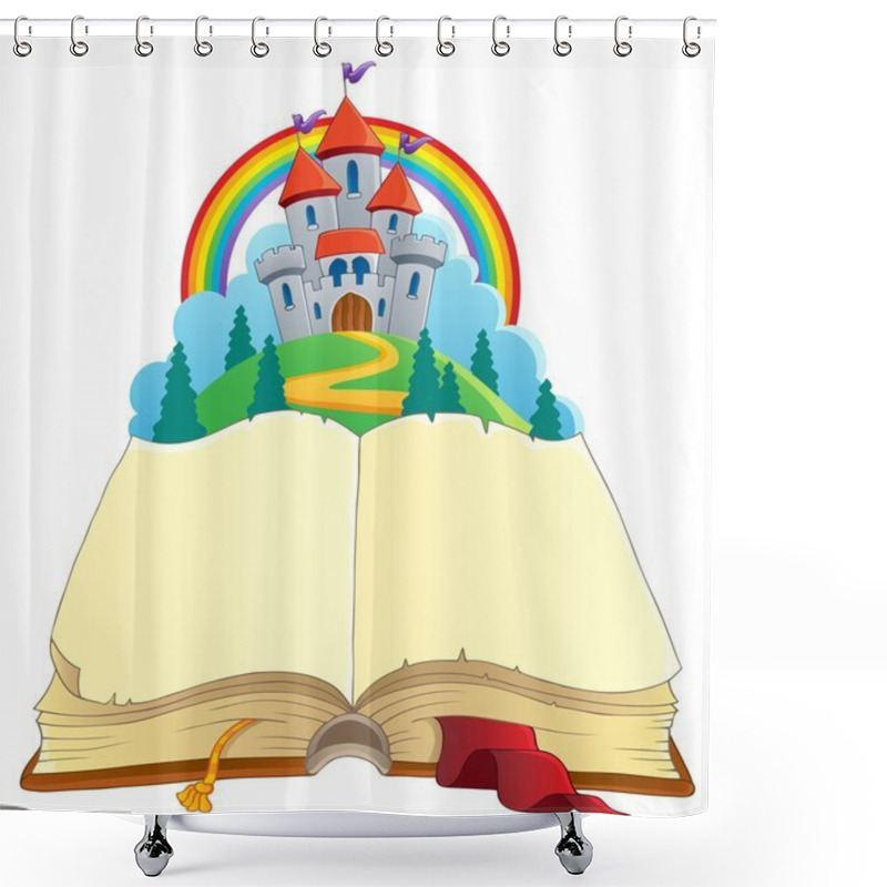 Personality  Fairy Tale Book Theme Image 1 Shower Curtains