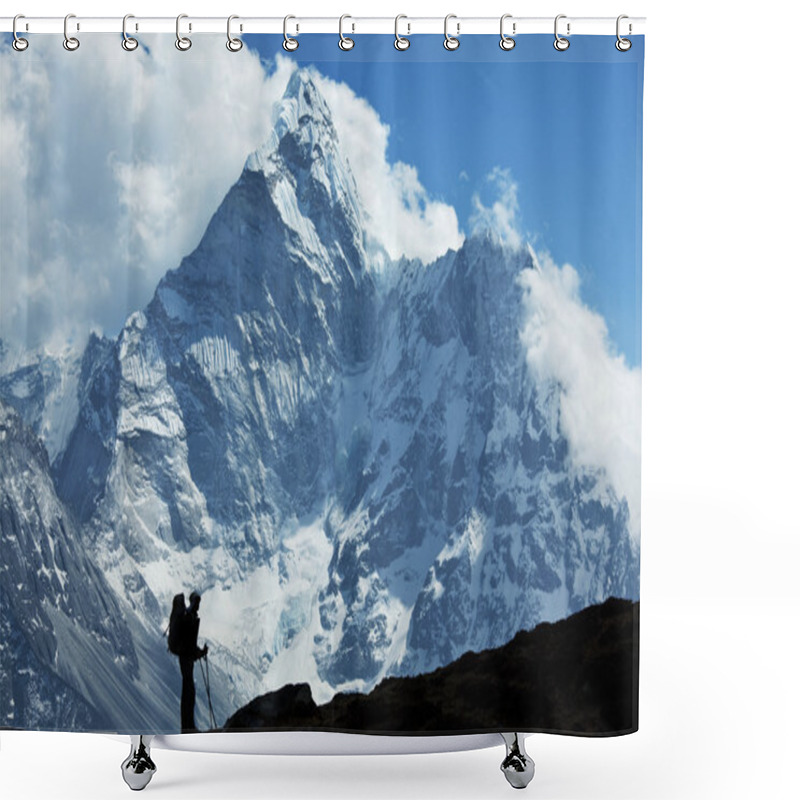 Personality  Hike In Himalaya Shower Curtains