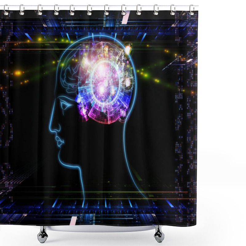 Personality  Light Of Thought Shower Curtains