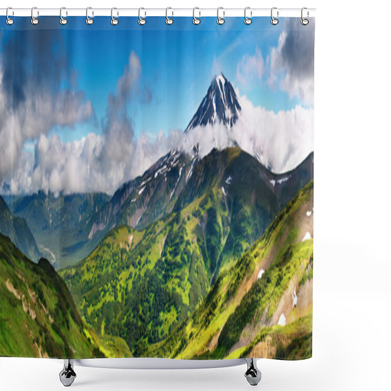 Personality  Mountain Landscape Shower Curtains