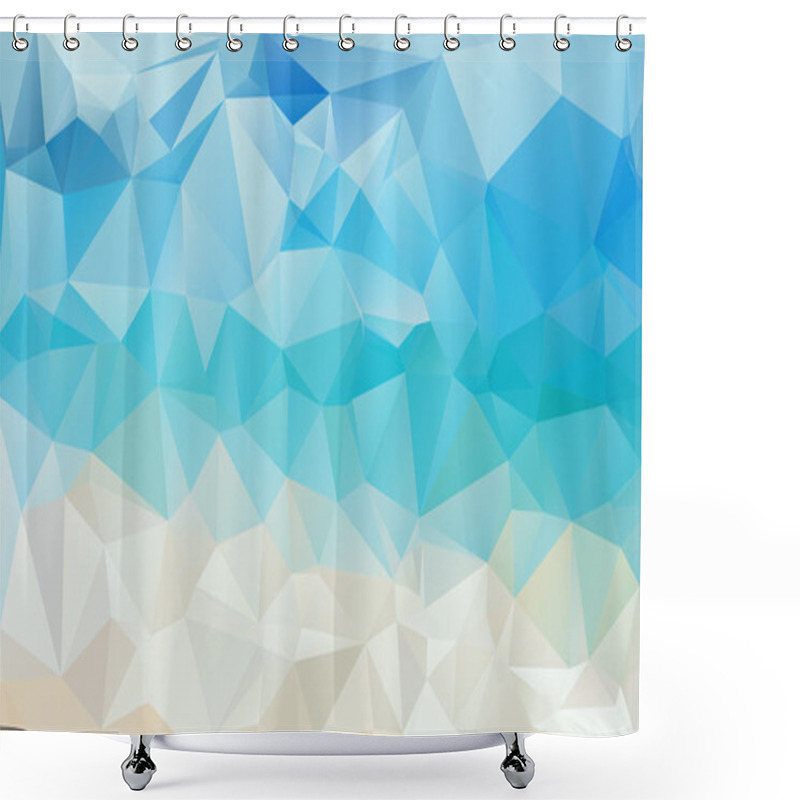 Personality  Abstract Beach Triangular Pattern Shower Curtains