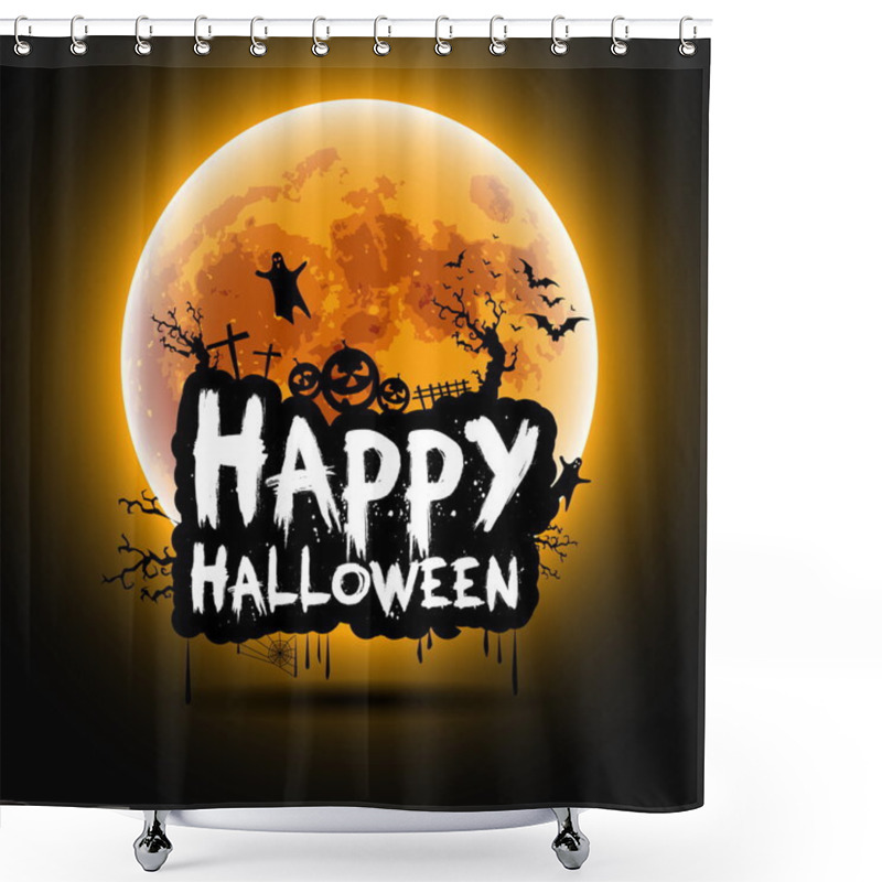 Personality  Halloween Sign Shower Curtains