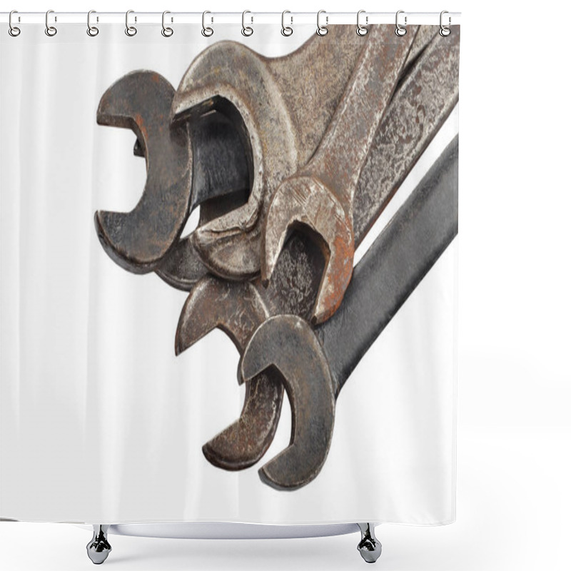 Personality  Old Rusty Wrench Shower Curtains