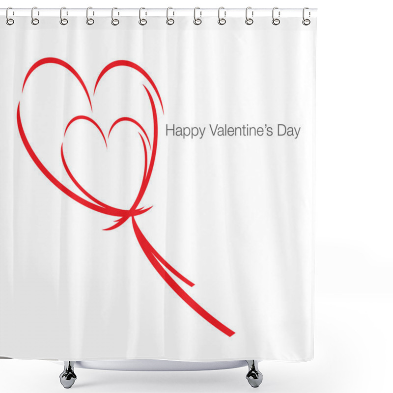 Personality  Embraced Hearts At Dance Shower Curtains