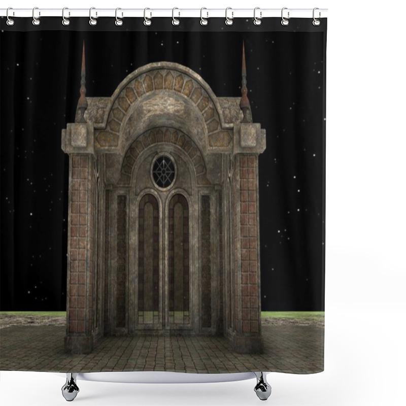 Personality  3D CG Rendering Of A Monument  Shower Curtains