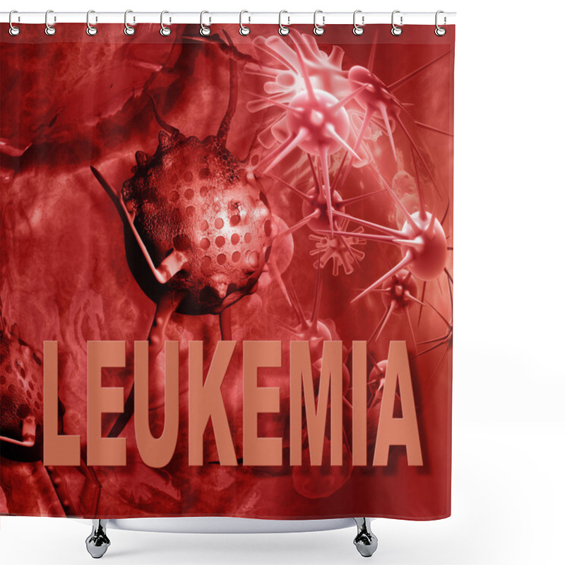 Personality  Leukemia Cells Shower Curtains