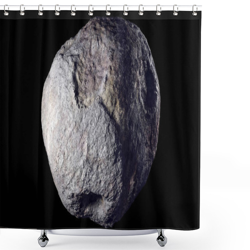 Personality  16 Psyche Asteroid  - Metal Asteroid 3D Imagery Shower Curtains