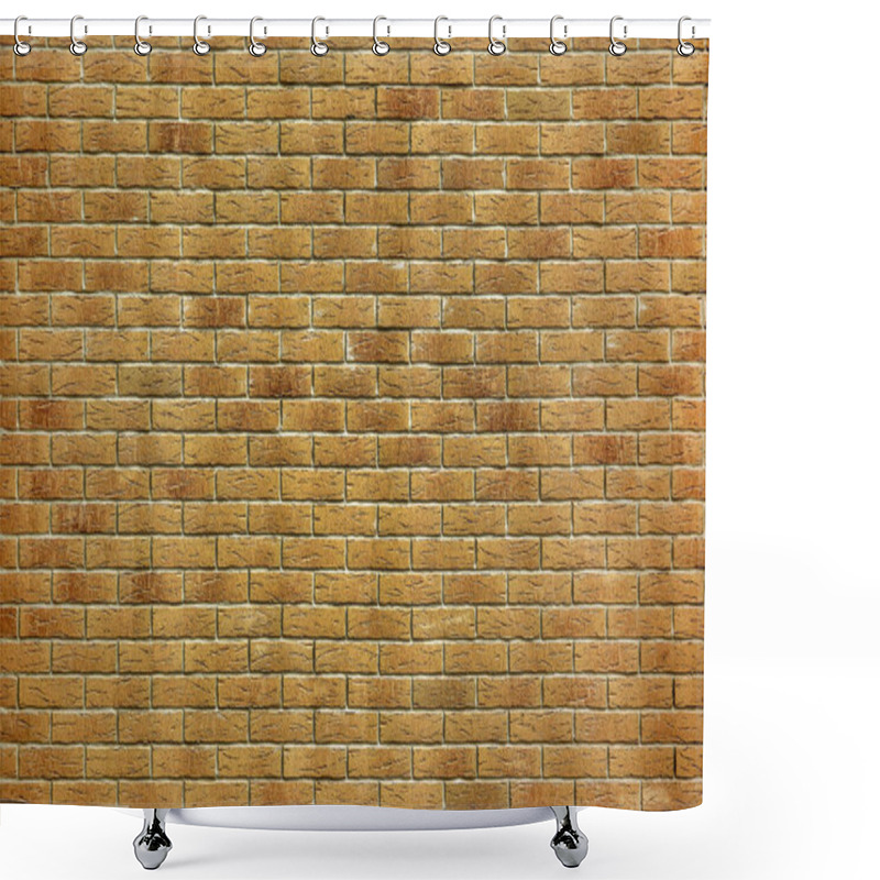 Personality  The Background Of The Old Yellow Brick Wall Shower Curtains