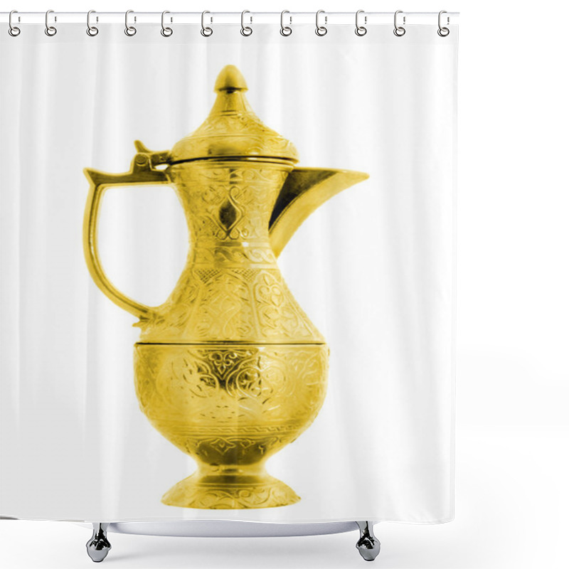 Personality  Turkish Ottoman Style Golden Pitcher Shower Curtains