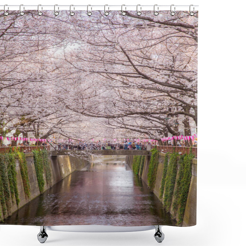 Personality  Tokyo Sakura Cherry Blossom  Shower Curtains