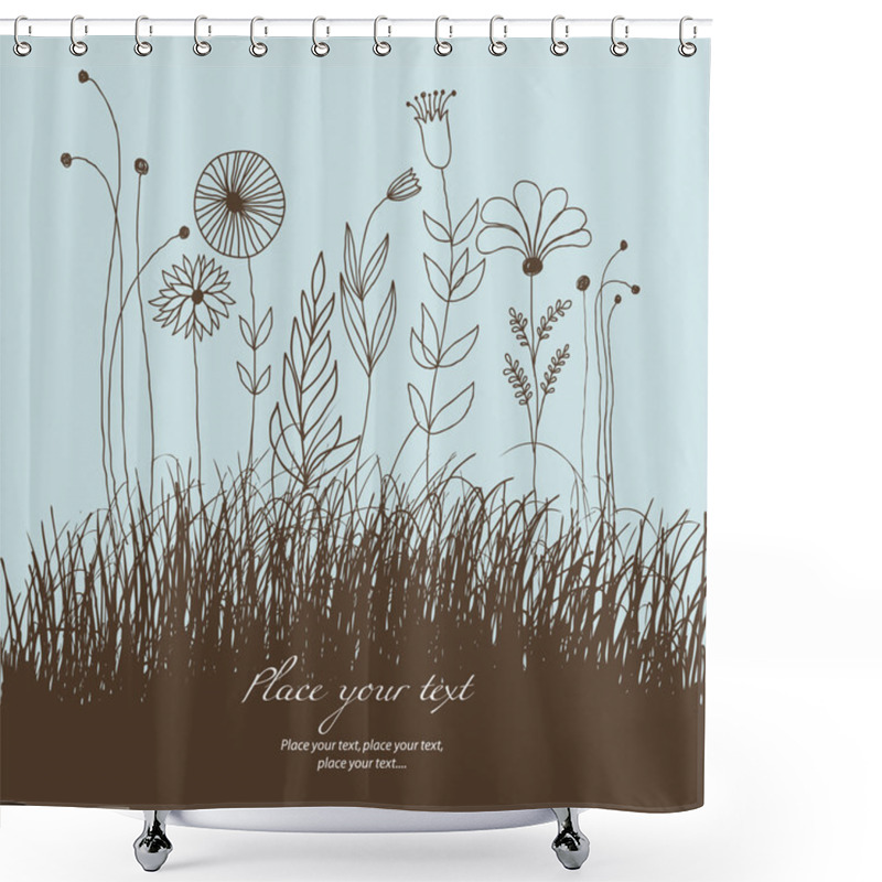 Personality  Floral Background Shower Curtains