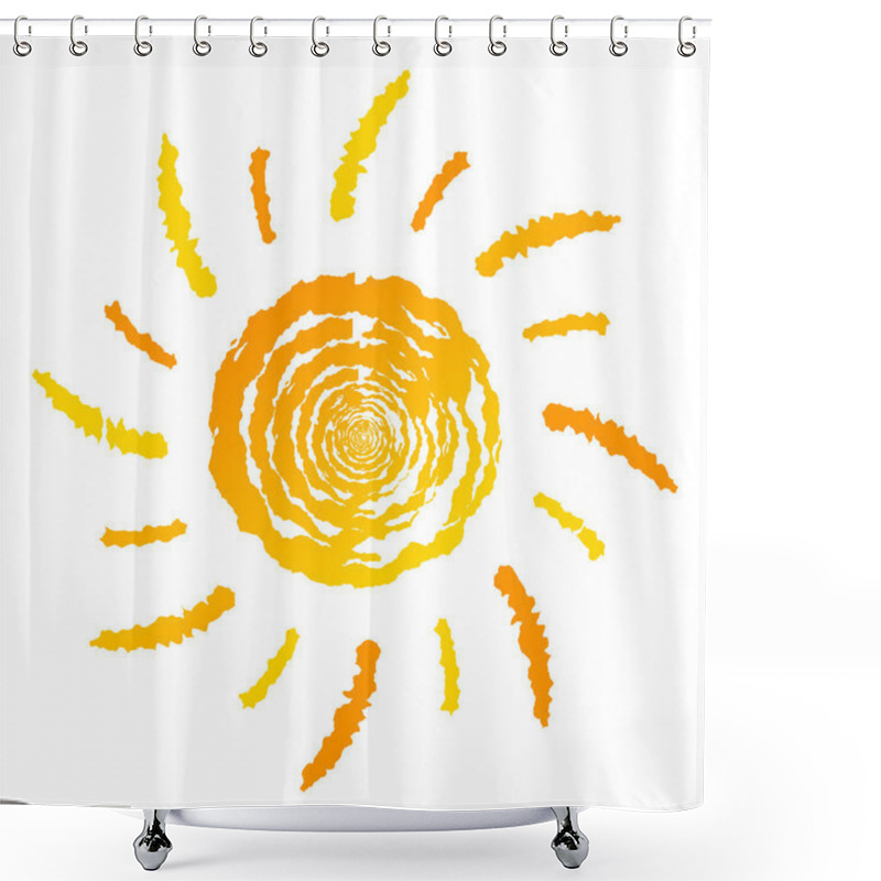 Personality  Summer Sun Logo Shower Curtains