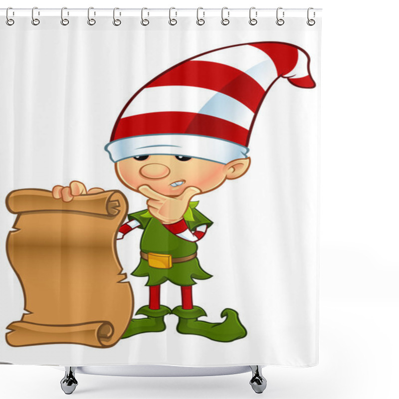 Personality  Cute Elf Character Shower Curtains