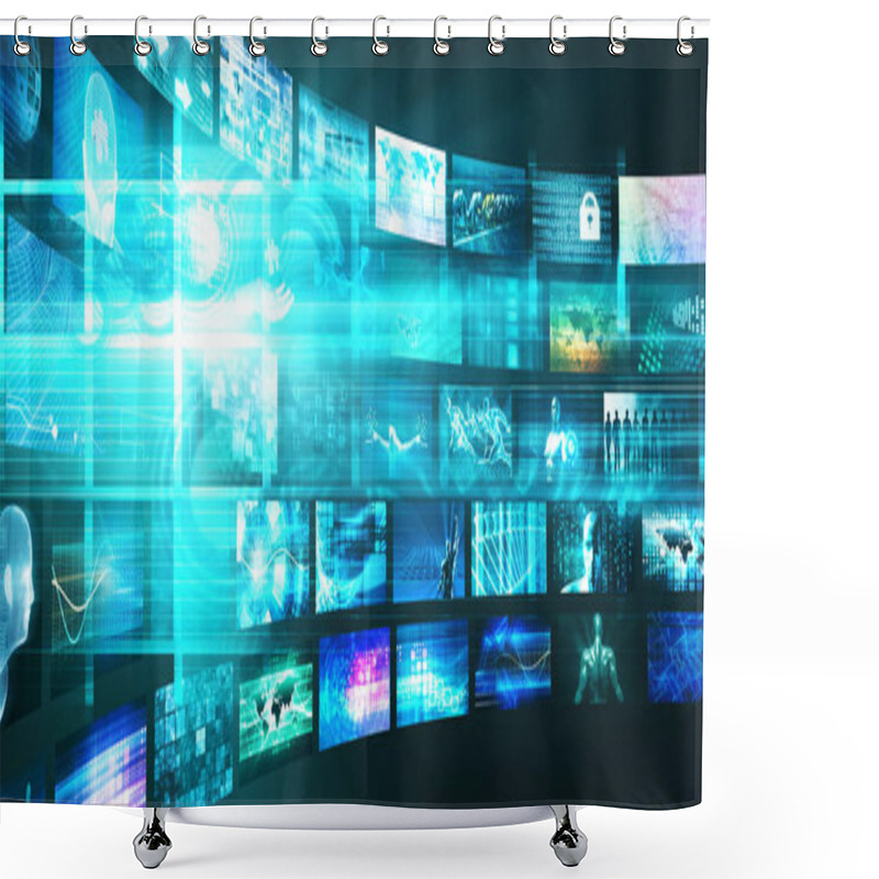 Personality  Science Technology Shower Curtains