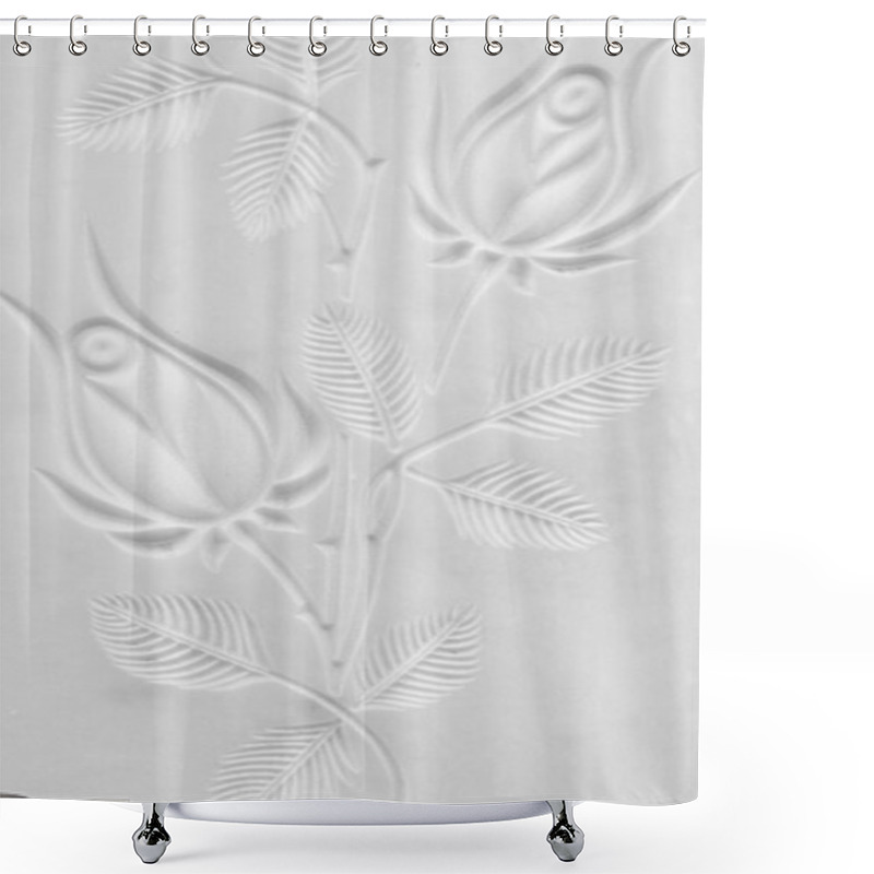 Personality  Engraved Roses Shower Curtains