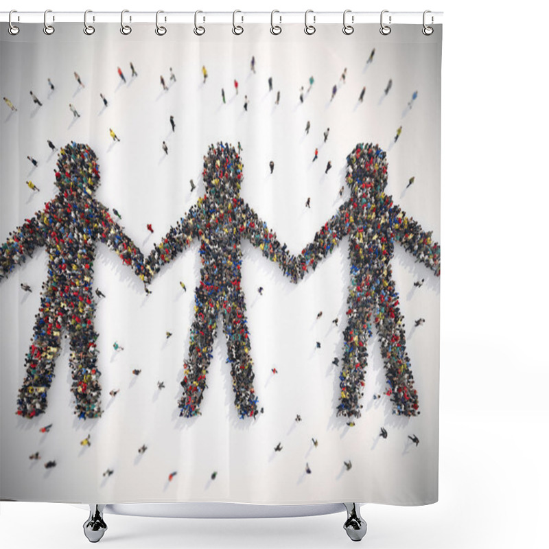 Personality  Symbol Of Solidarity In The World Shower Curtains