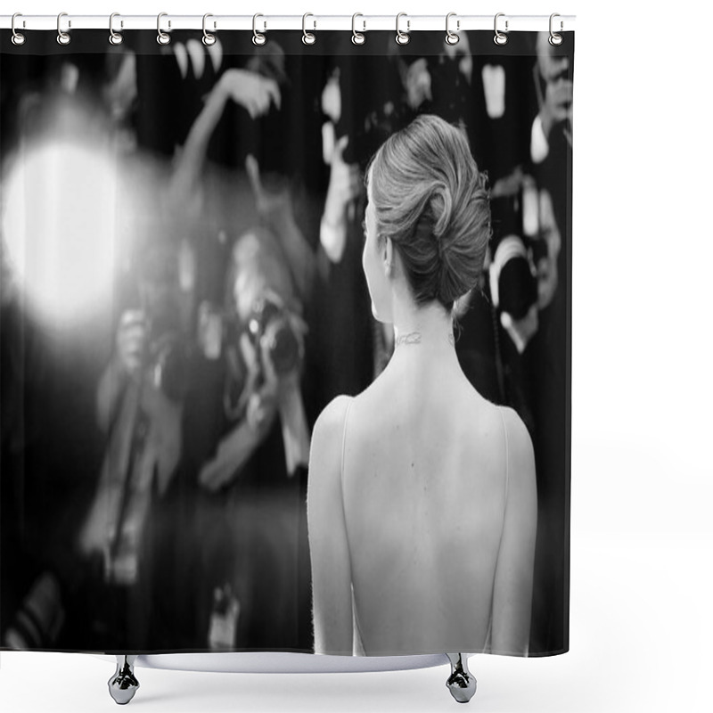 Personality  Actress Emma Stone Shower Curtains