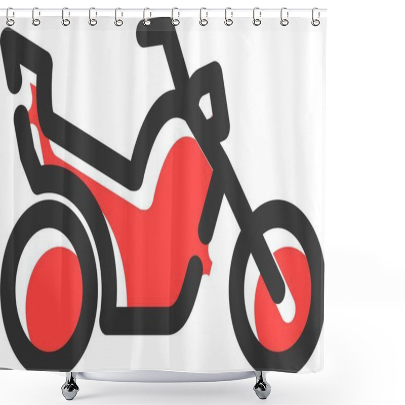 Personality  Chopper Icon, Simple Web Vector Illustration Shower Curtains