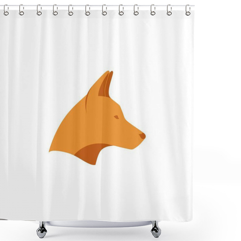 Personality  Dingo Vector Illustration Shower Curtains