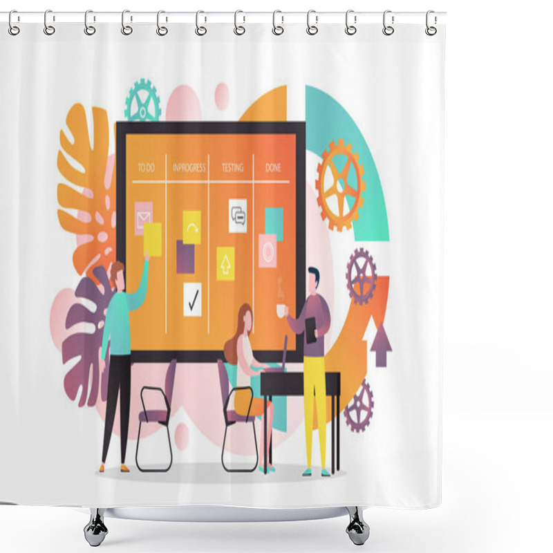 Personality  Agile Vector Concept For Web Banner, Website Page Shower Curtains