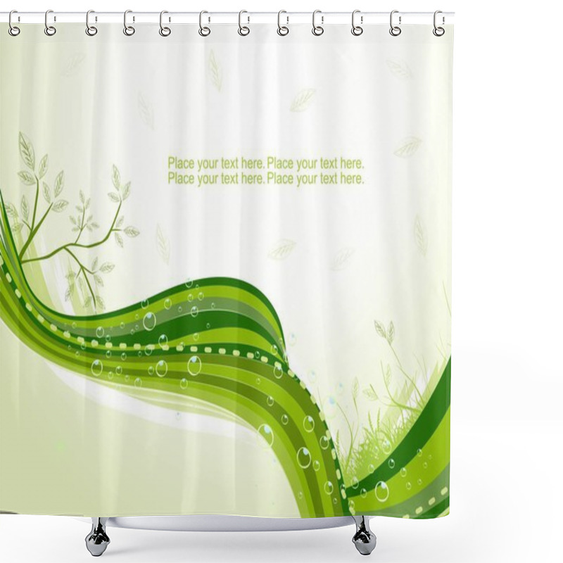 Personality  Nature Theme Background Shower Curtains