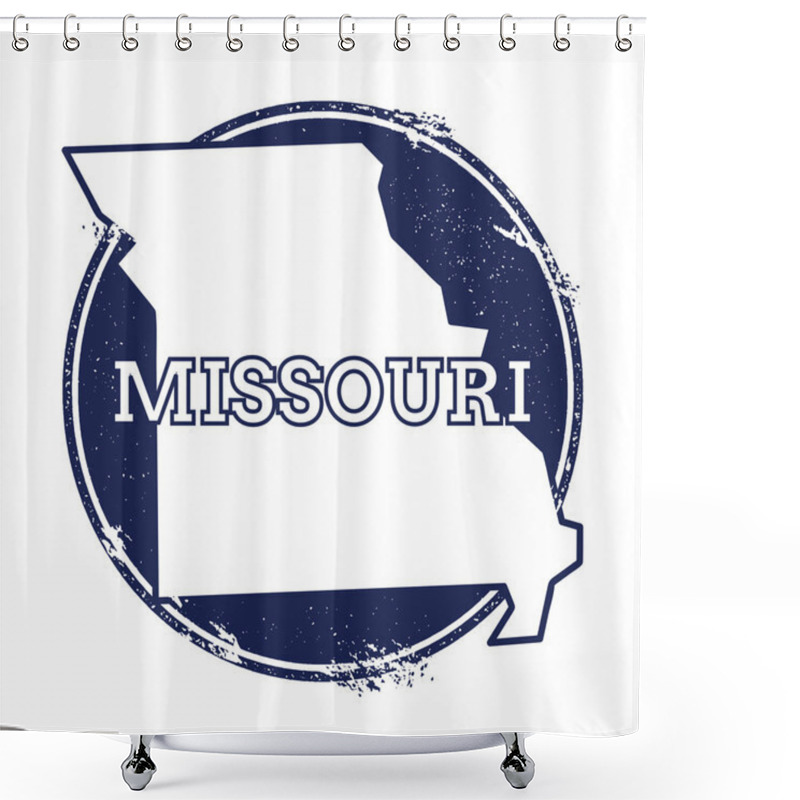 Personality  Missouri Vector Map. Shower Curtains