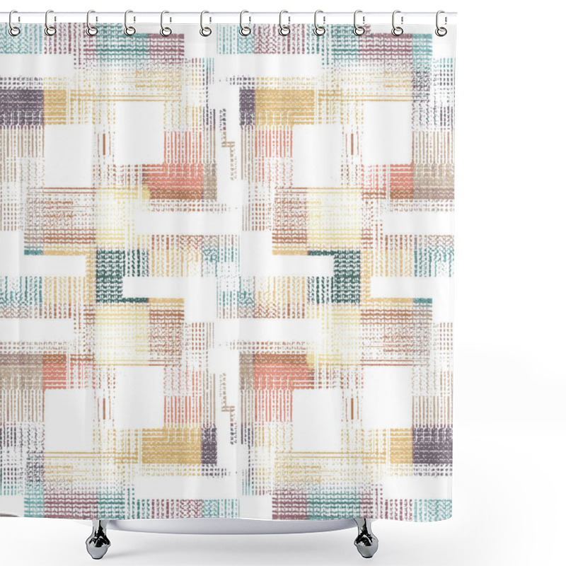 Personality  High-definition Geometry Texture Repeat Pattern On A Creative Texture Surface Shower Curtains