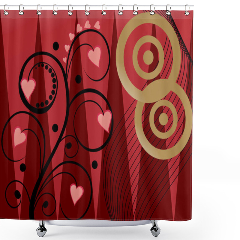 Personality  Abstract Background Shower Curtains