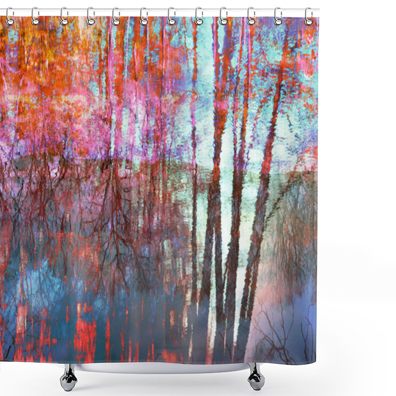 Personality  Beautiful Autumn Artistic  Background Shower Curtains