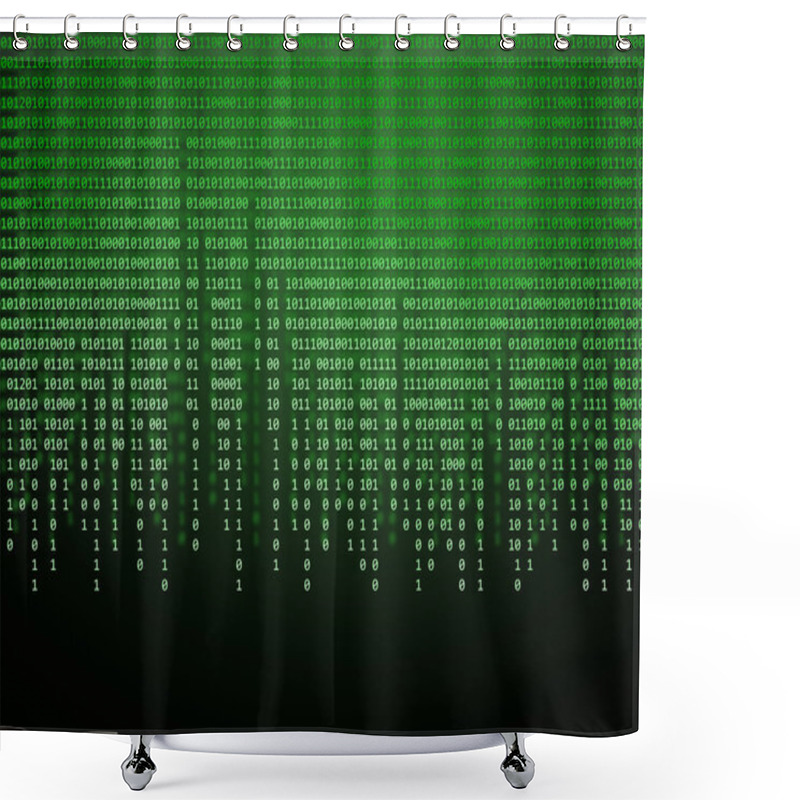 Personality  Binary Code Shower Curtains